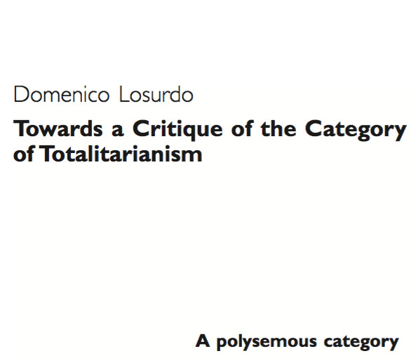 Towards a Critique of the Category of Totalitarianism book cover