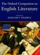 The Oxford Companion to English Literature book cover