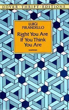 Right You Are If You Think You Are book cover