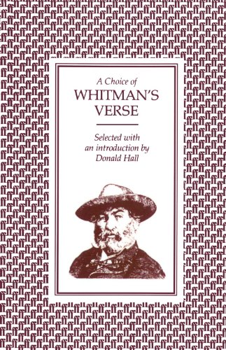A Choice of Whitman's Verse book cover