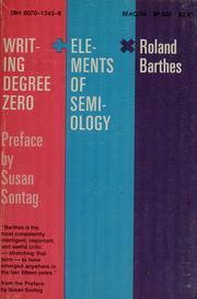 Writing Degree Zero & Elements of Semiology book cover