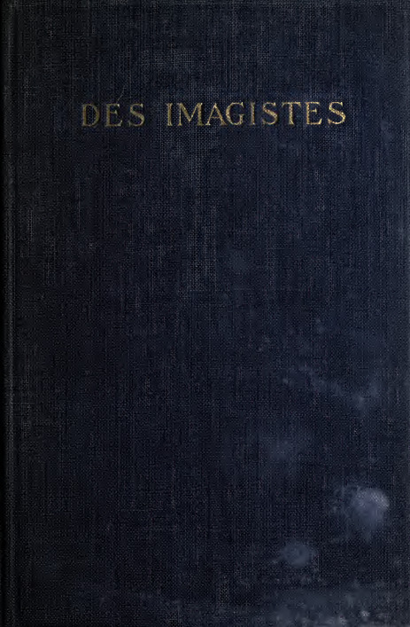 Des Imagistes book cover