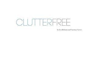 Clutterfree book cover