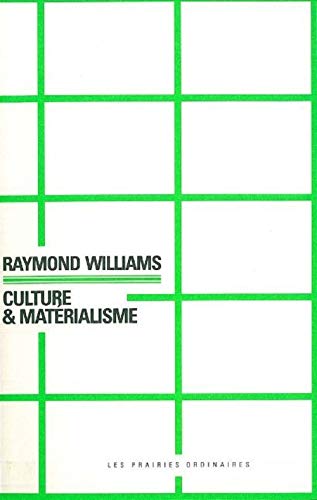 Culture et matérialisme book cover