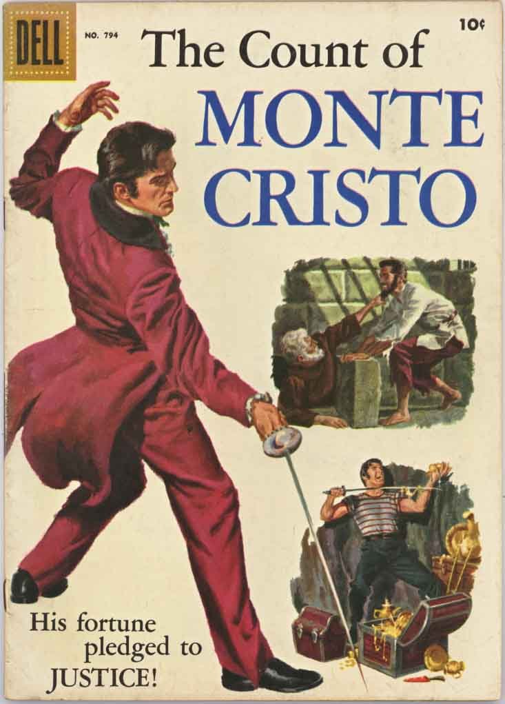 The Count of Monte Cristo - 1957 Dell Comic book cover