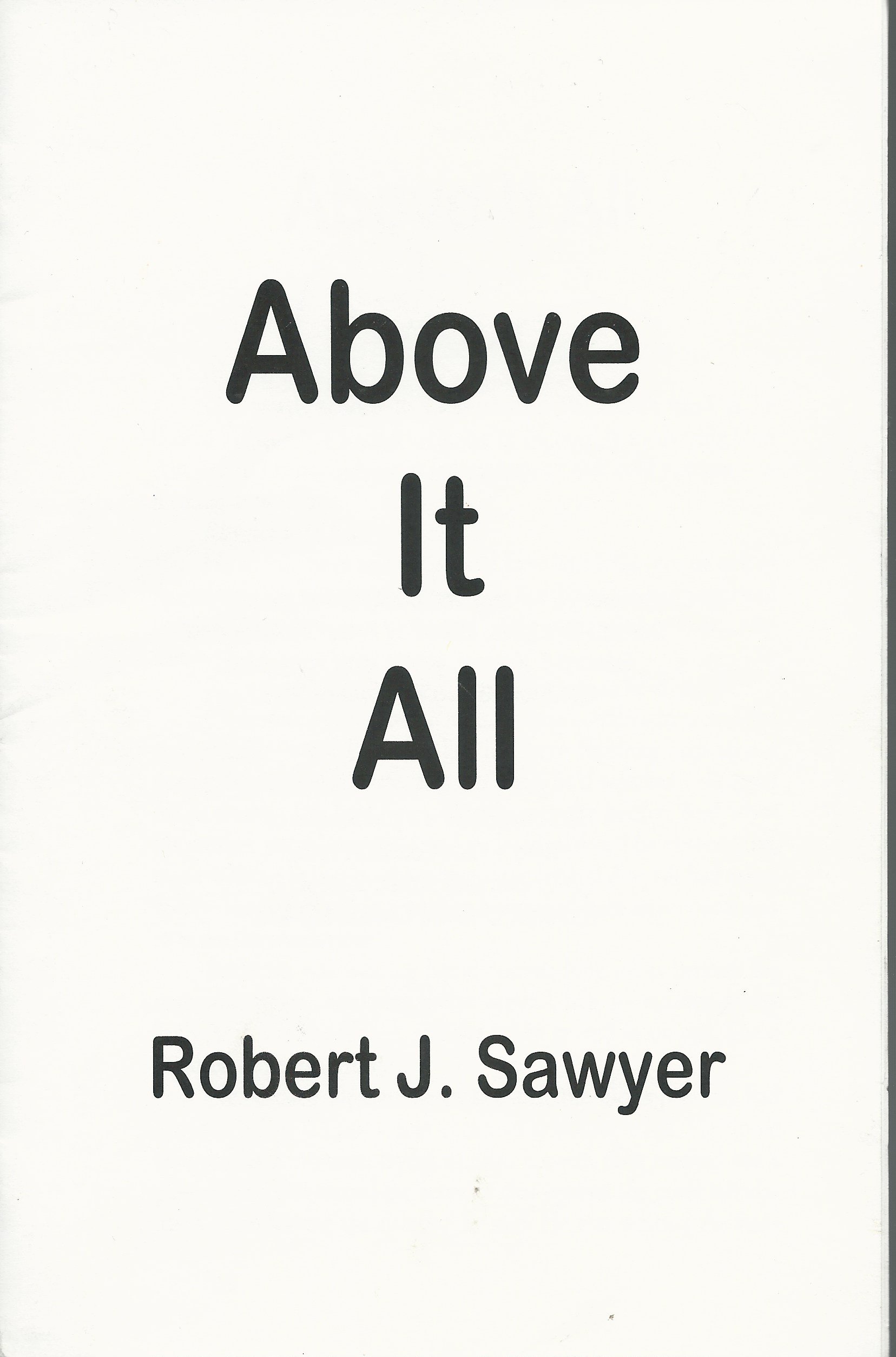 Above it All book cover