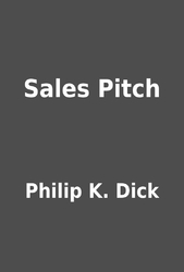 Sales Pitch book cover
