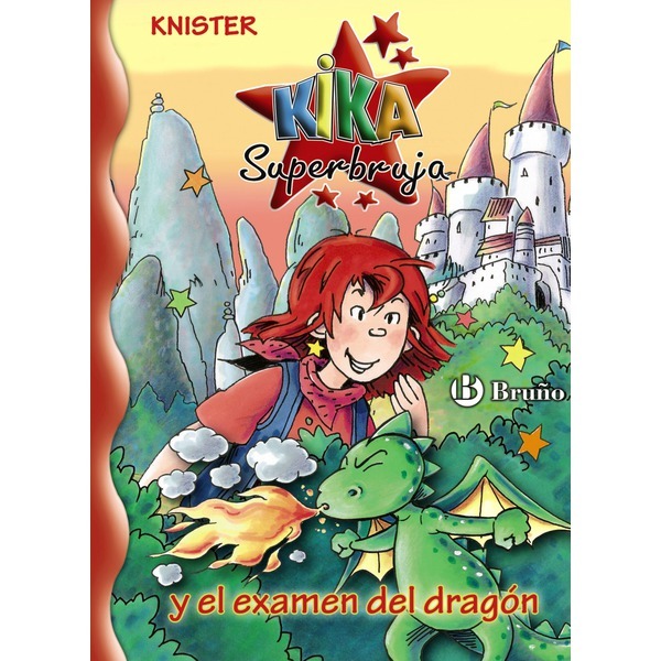 Kika superbruja y el examen del dragón book cover