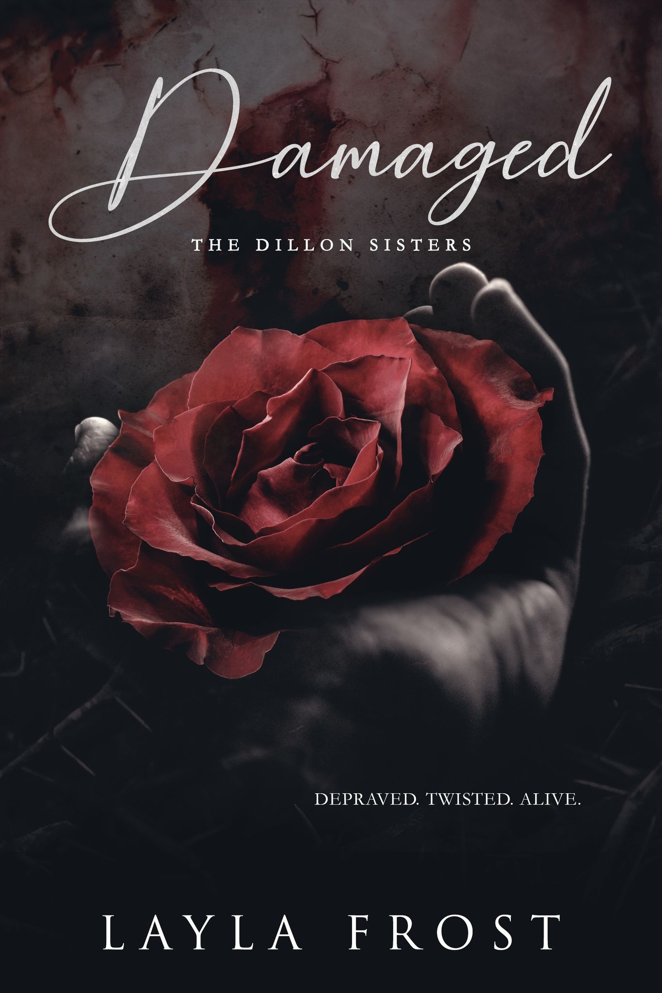 Damaged book cover