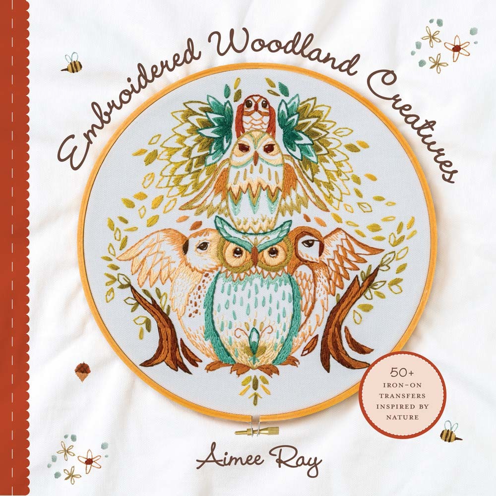 Embroidered Woodland Creatures book cover