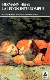 LA LECON INTERROMPUE BABEL 155 book cover