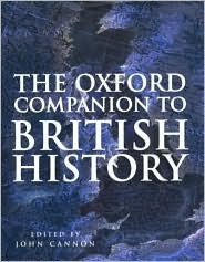 The Oxford Companion to British History book cover