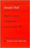Poetry and Ambition book cover