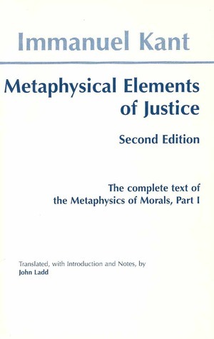 Metaphysical Elements of Justice book cover