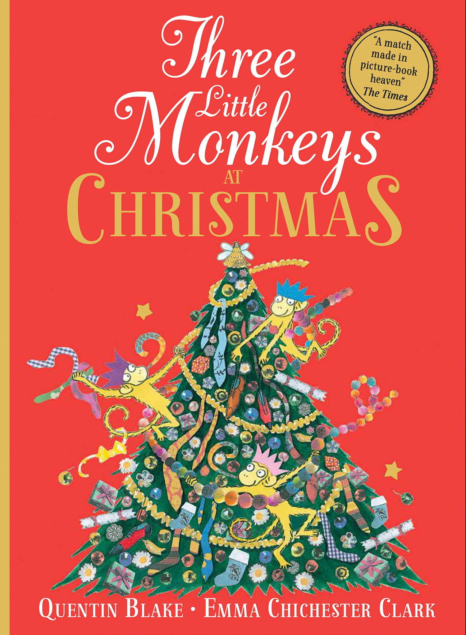 Three Little Monkeys at Christmas book cover