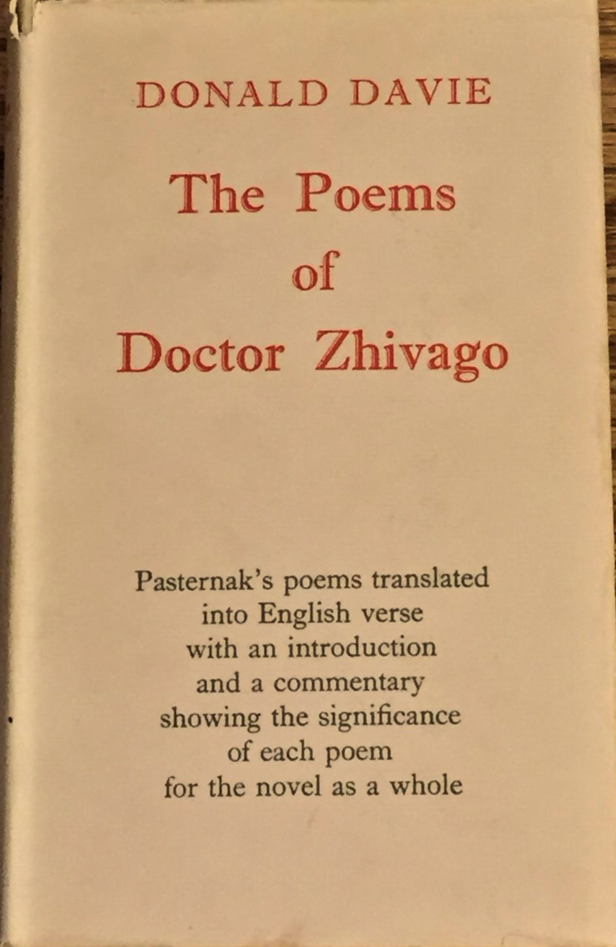 The Poems of Doctor Zhivago. book cover
