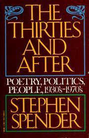 The Thirties and After book cover