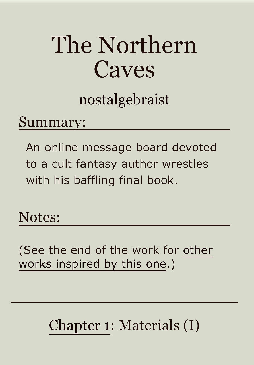 The Northern Caves book cover