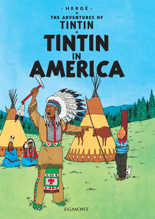 Tintin in America book cover