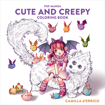 Pop Manga Cute and Creepy Coloring Book book cover