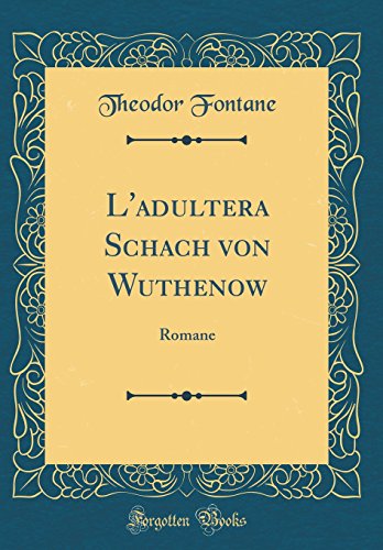 L'adultera Schach von Wuthenow book cover