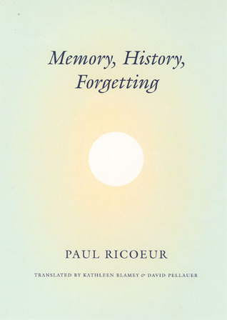 Memory, History, Forgetting book cover