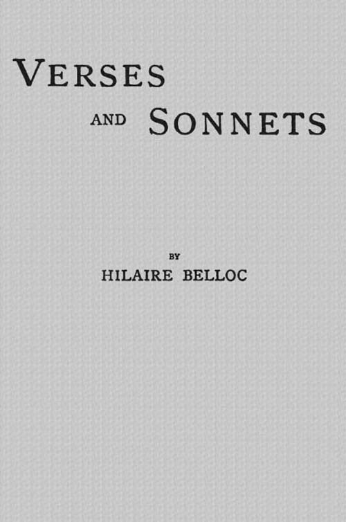 Sonnets and Verse book cover
