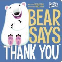 Bear Says ""Thank You book cover