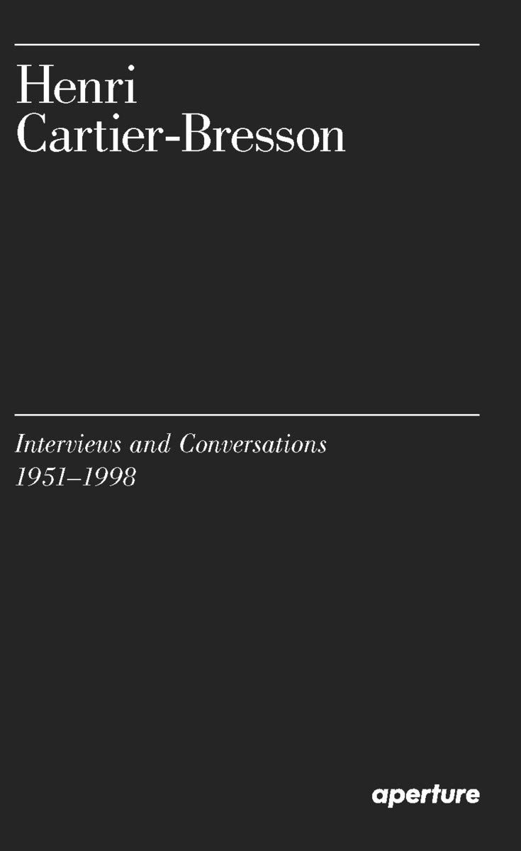 Henri Cartier-Bresson book cover