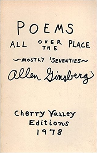 Poems all over the place, mostly 'seventies book cover