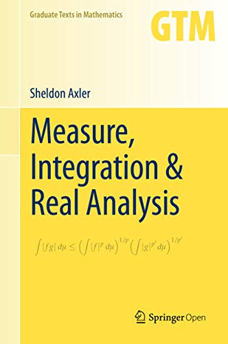 Measure, Integration & Real Analysis book cover