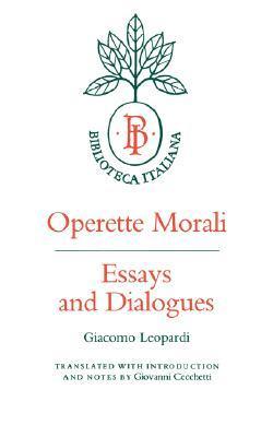 Operette Morali (Biblioteca Italiana) book cover