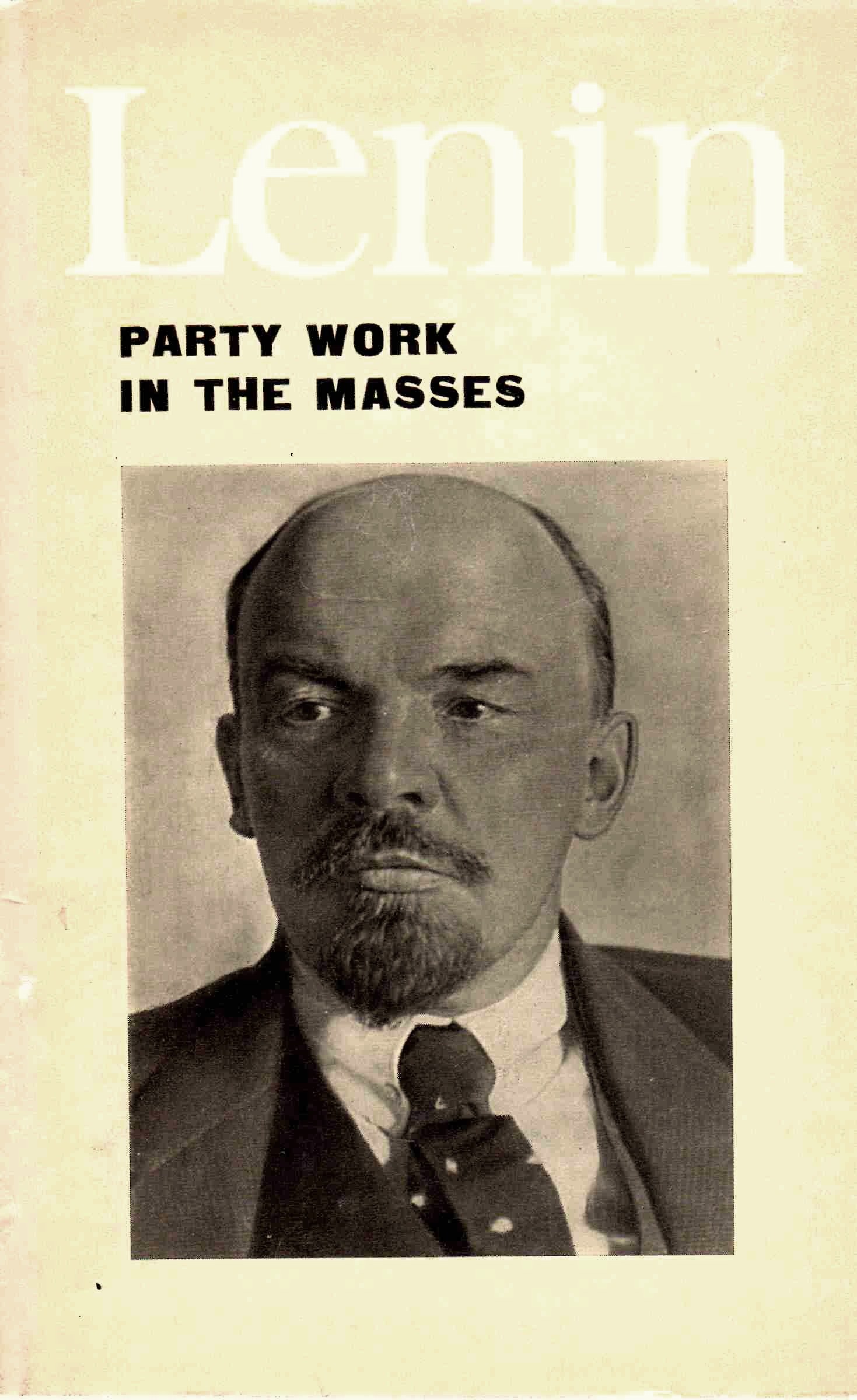Party Work In The Masses book cover