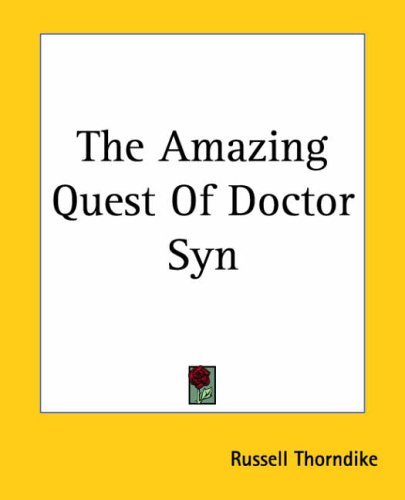 The Amazing Quest Of Doctor Syn book cover