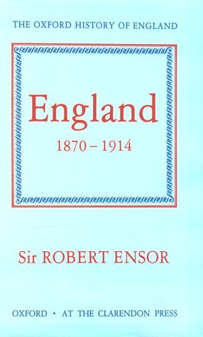 England, 1870-1914 book cover