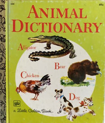 Animal dictionary book cover