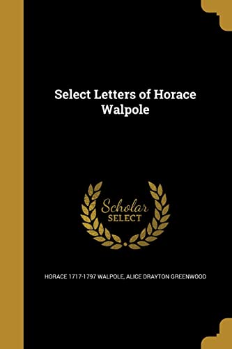 Selected Letters of Horace Walpole book cover