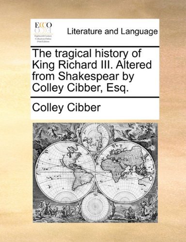 Historical Tragedy of Richard III book cover