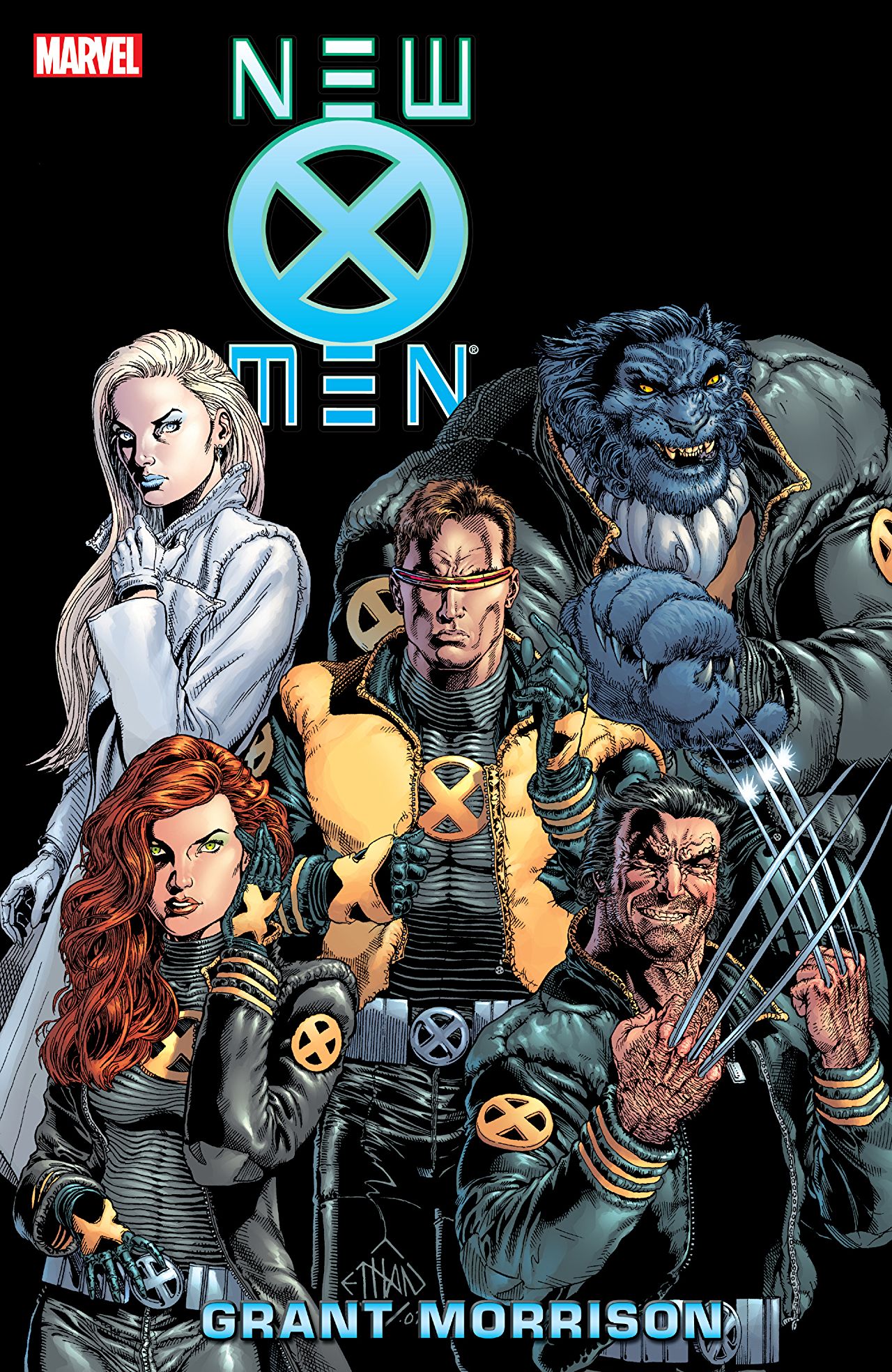 New X-Men by Grant Morrison book cover
