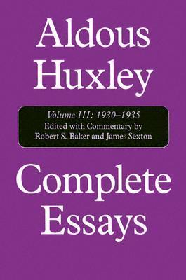 Aldous Huxley Complete Essays book cover 3