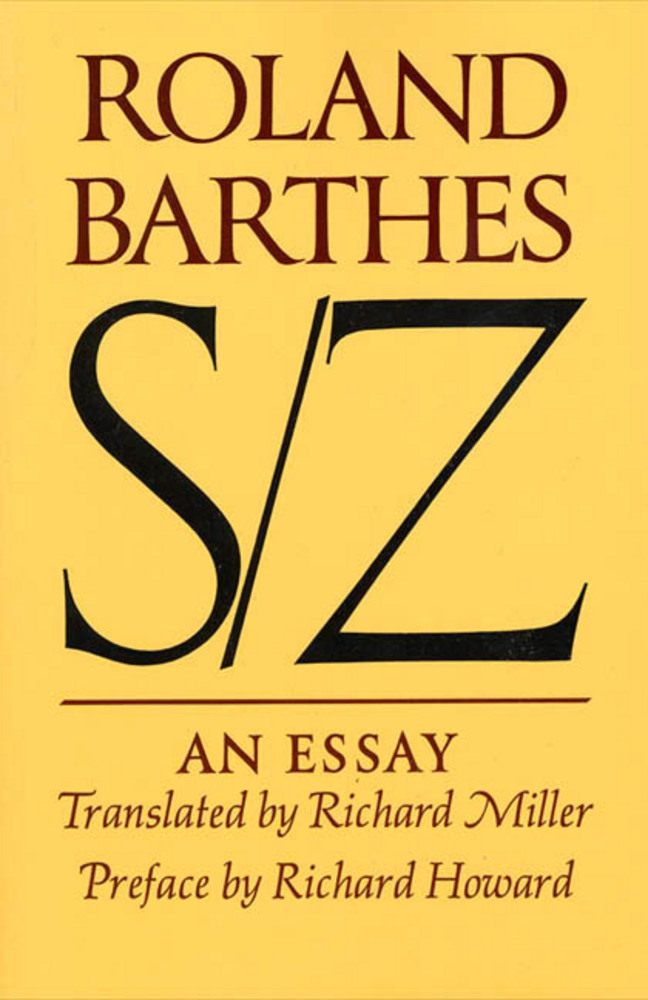 S/Z book cover