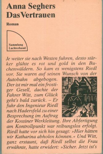 Das Vertrauen book cover