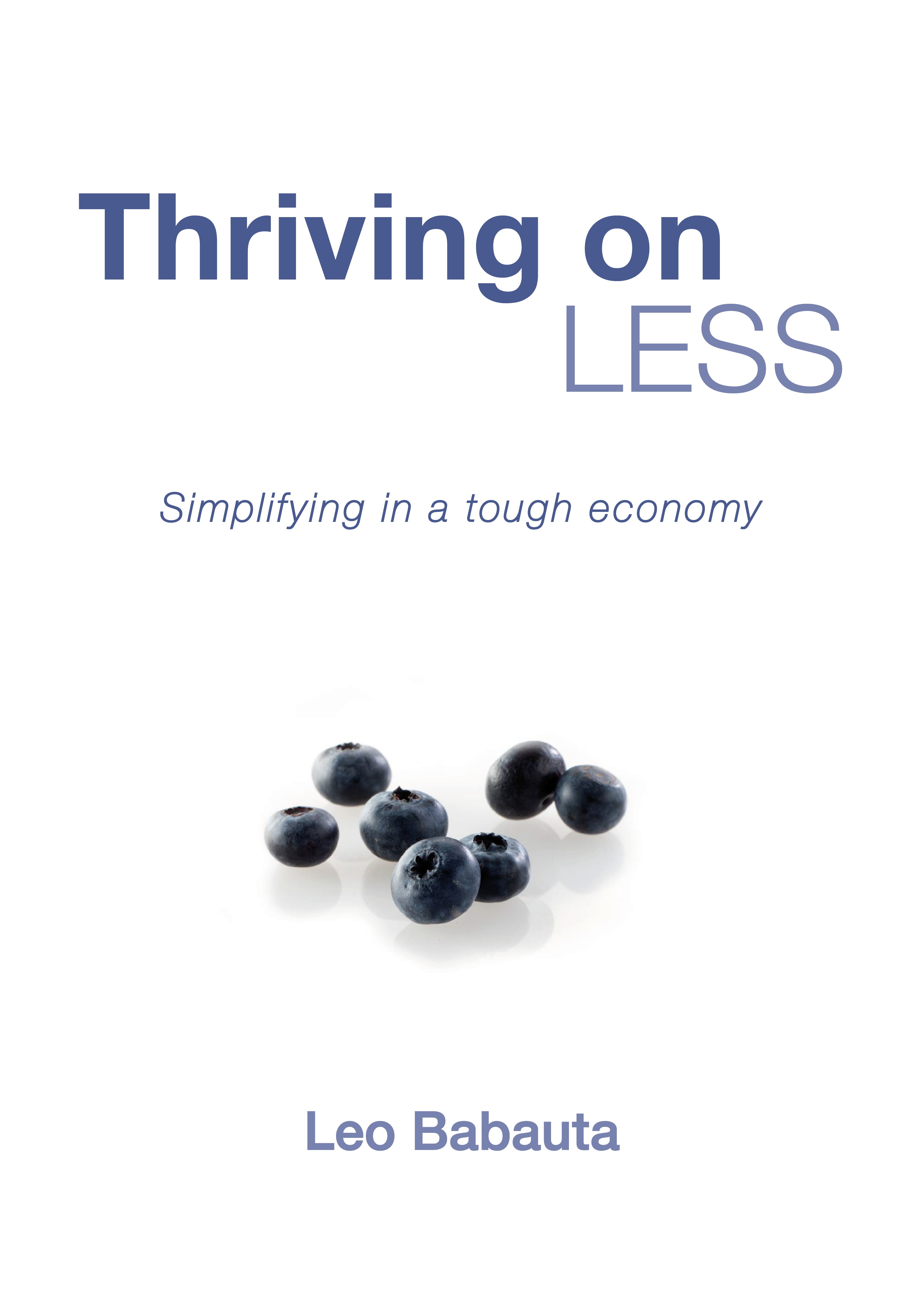 Thriving on Less book cover