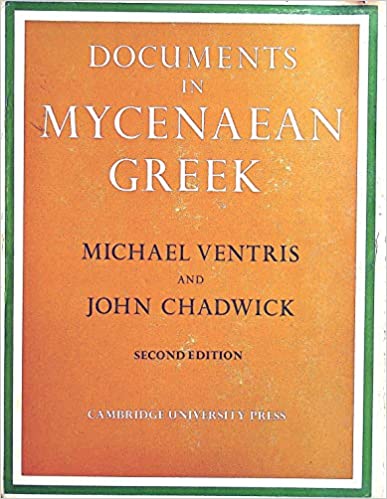 Documents in Mycenaean Greek book cover