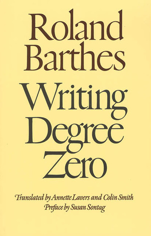 Writing Degree Zero book cover