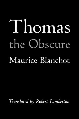 Thomas the Obscure book cover