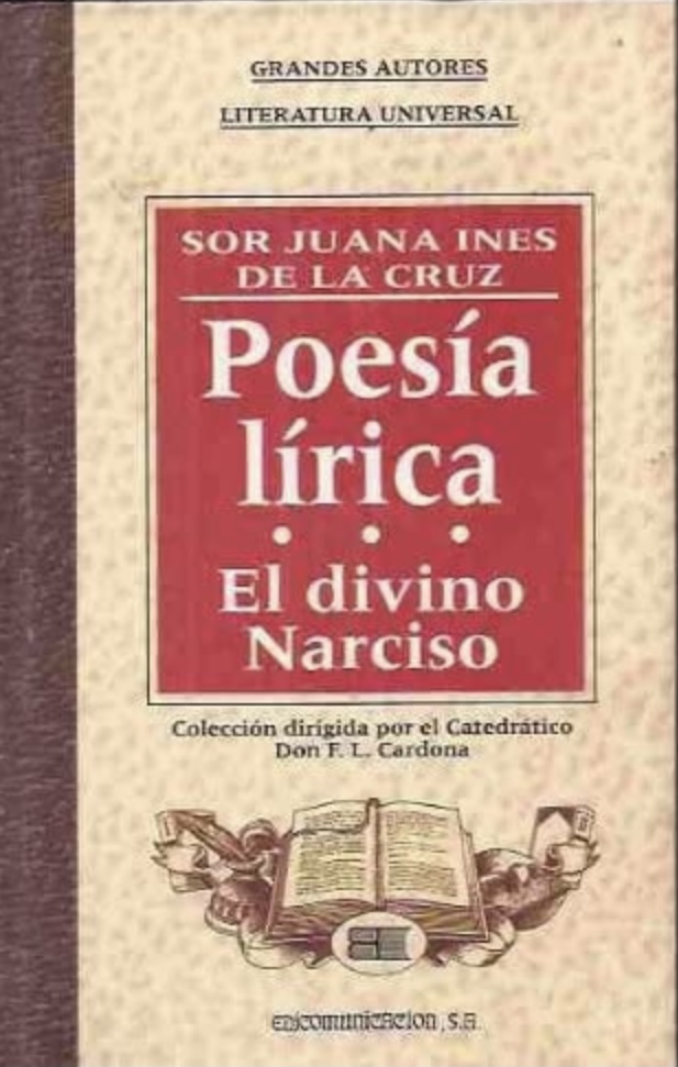 Poesía lírica, El divino Narciso book cover
