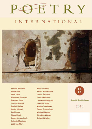 Poetry International book cover