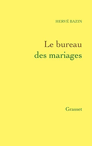 Le Bureau des mariages book cover