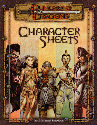 D&D Character Record Sheets 3E book cover
